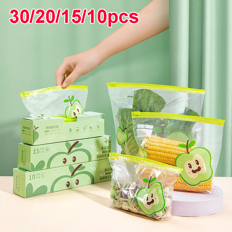 Ziploc Food Storage - ถุงซิปล็อคแบบใช้ซ้ำได้ เกรดอาหาร ถุงเก็บของใส ถุงเก็บความสดในตู้เย็น ถุงซีลอาหาร ผลไม้