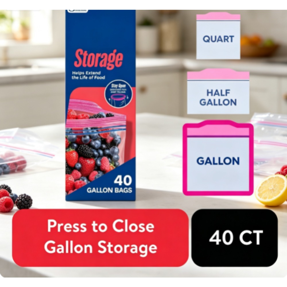 Food Storage Technology - ถุงเก็บอาหารยี่ห้อ Ziploc, อุปกรณ์การเรียน, พร้อมเทคโนโลยี Grip 'n