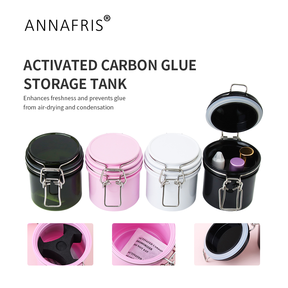 Food Storage Tank - ANNAFRIS ถังเก็บกาวติดขนตาส่วนบุคคลต่อขนตากาวขาตั้งขวดเก็บปิดผนึก