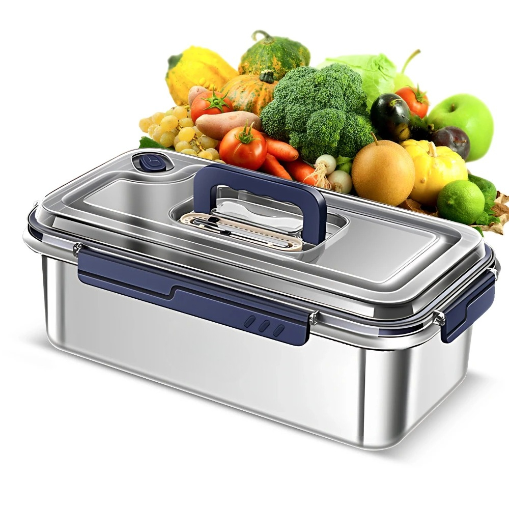 Xl Food Storage Containers With Lids - ภาชนะเก็บอาหารพร้อมฝาปิด Airtight อาหารเกรด 316 สแตนเลสความจุขนาดใหญ่ LeakProof