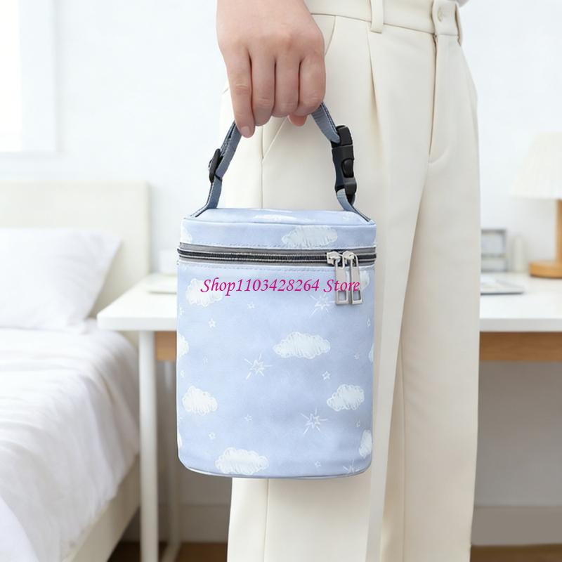 Food Storage Technology - ปลอกใส่ขวดหุ้มฉนวนพิมพ์ลายการ์ตูนสำหรับทารกผ้าโพลีเอสเตอร์พกพาสะดวกขณะเดินหรือเดินทาง