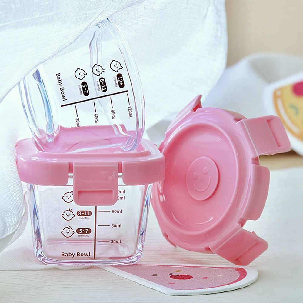 Food Storage 1 Year - กล่องเก็บอาหารทำจากแก้วขนาด170มล. เหยือกที่เก็บอาหารสำหรับเด็กแช่แข็งไมโครเวฟปลอดภัยอาหารของเด็กทารก sloki kaca เด็กเล็ก