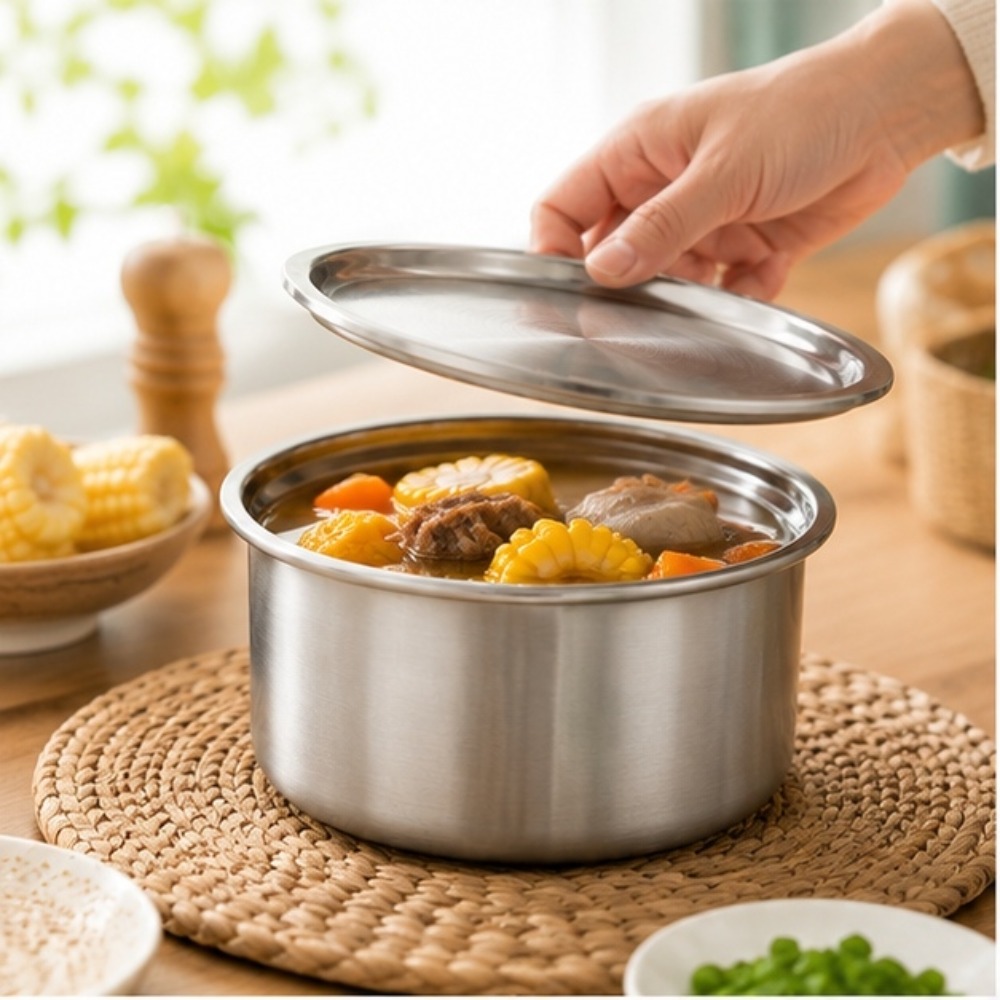 Food Storage Unit - ถ้วยสแตนเลส 304 พร้อมฝาปิด สำหรับนึ่งไข่ อาหารเด็ก ขนมหวาน