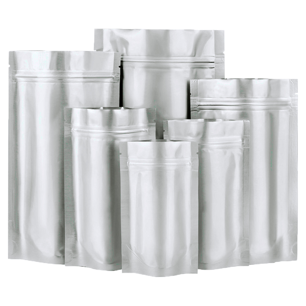 Ziploc Food Storage - 100 ชิ้น Silver Zip Lock Pure