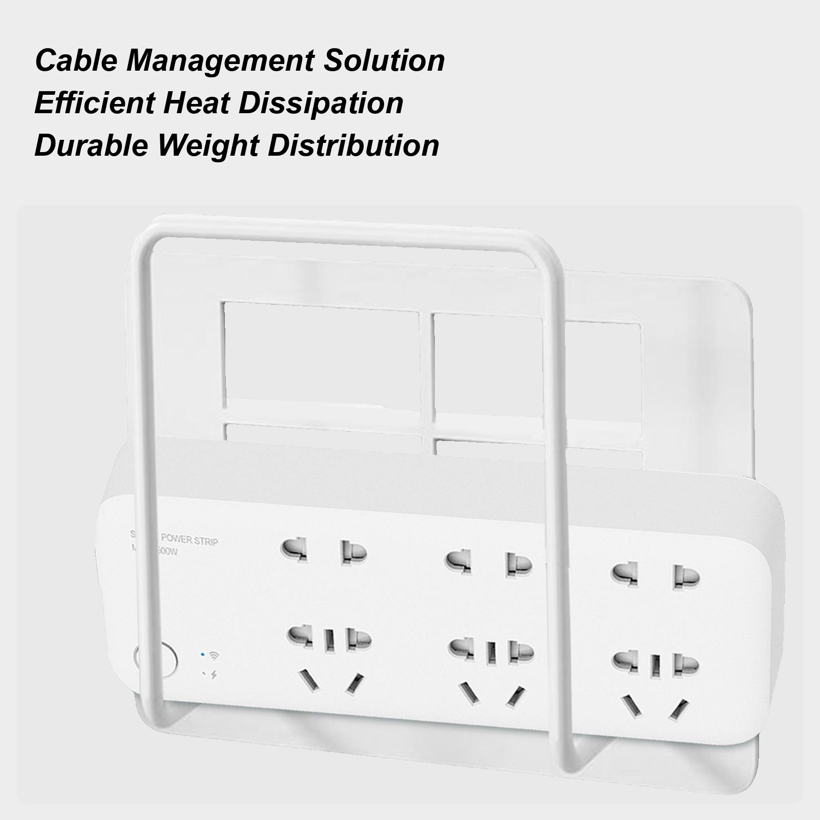 Food Storage Management - ชั้นวางเราเตอร์ติดผนังแบบไม่ต้องเจาะ แข็งแรง ทนทาน ประหยัดพื้นที่ ชั้นวางลอยติดผนังสำหรับจัดเก็บและจัดระเบียบสายเคเบิล