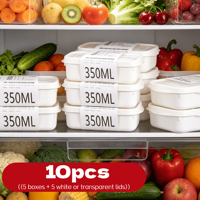 Food Storage Unit - ชุดกล่องเก็บอาหารแบบซ้อนได้ 10 ชิ้น 5 กล่อง +