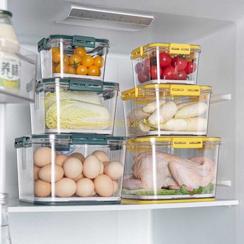 Food Storage 1 Year - กล่องเก็บอาหารพลาสติกใส ปิดผนึกแน่น สำหรับเก็บอาหารในตู้เย็น พร้อมตัวบอกเวลา ใช้ในครัว สำหรับเก็บอาหารสด