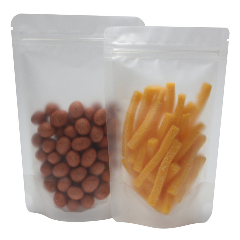 Food Storage Plastic Bag - ถุงพลาสติกใสปิดผนึกเองได้ 100 ชิ้น เกรดพรีเมียมสำหรับอาหารและขนม