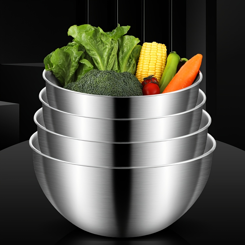 ชุด 4 ชิ้นชามสลัดสแตนเลสขนาดคร - Food Storage And Preparation บทวิจารณ์และราคา