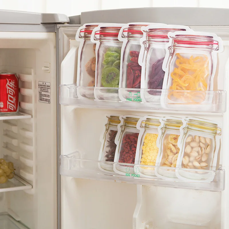 Jar Shape Storage Bag ถุงซิปแบ - Ziploc Food Storage บทวิจารณ์และราคา