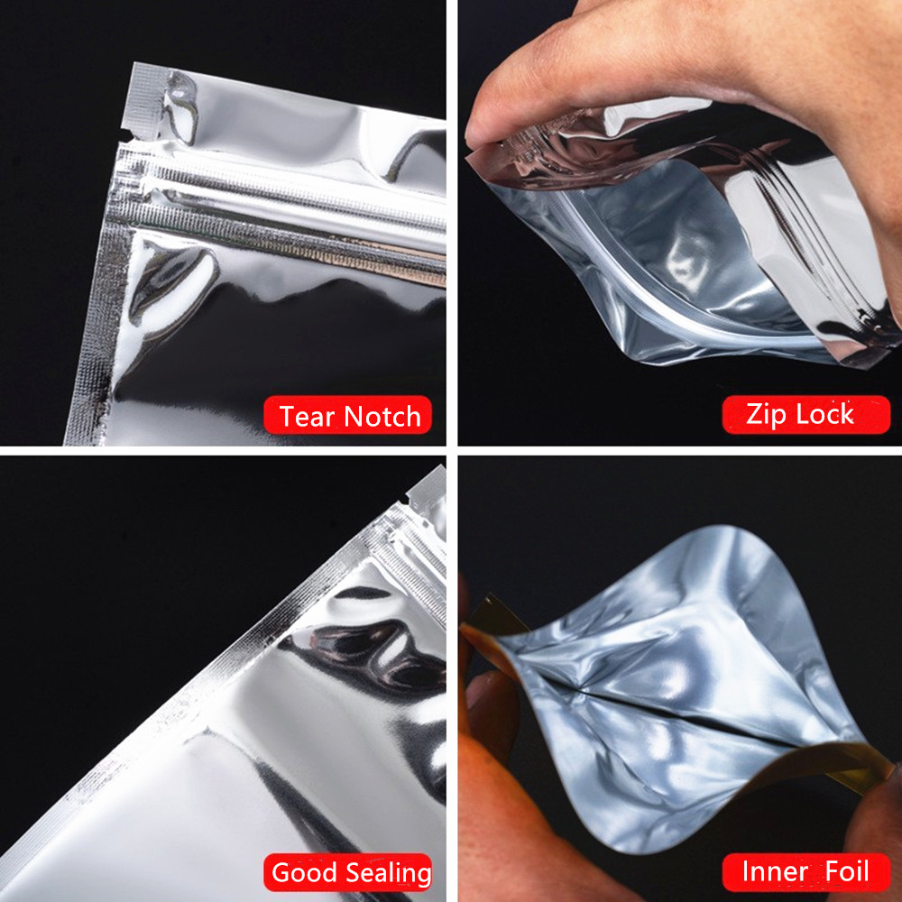 ถุงซิปล็อคฟอยล์อะลูมิเนียมสีเง - Ziploc Food Storage บทวิจารณ์และราคา