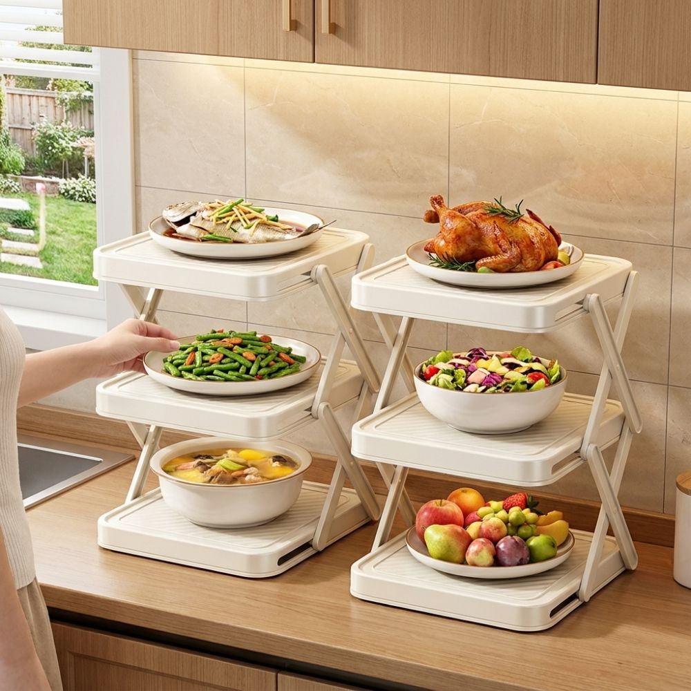 ชั้นวางจาน 3/4 ชั้น ขนาดใหญ่ พ - Food Storage And Preparation บทวิจารณ์และราคา