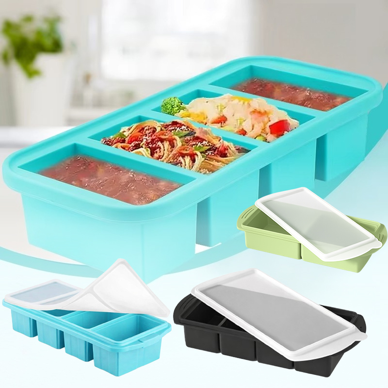 แม่พิมพ์น้ำแข็งซิลิโคนขนาดใหญ่ - Xl Food Storage Containers With Lids บทวิจารณ์และราคา