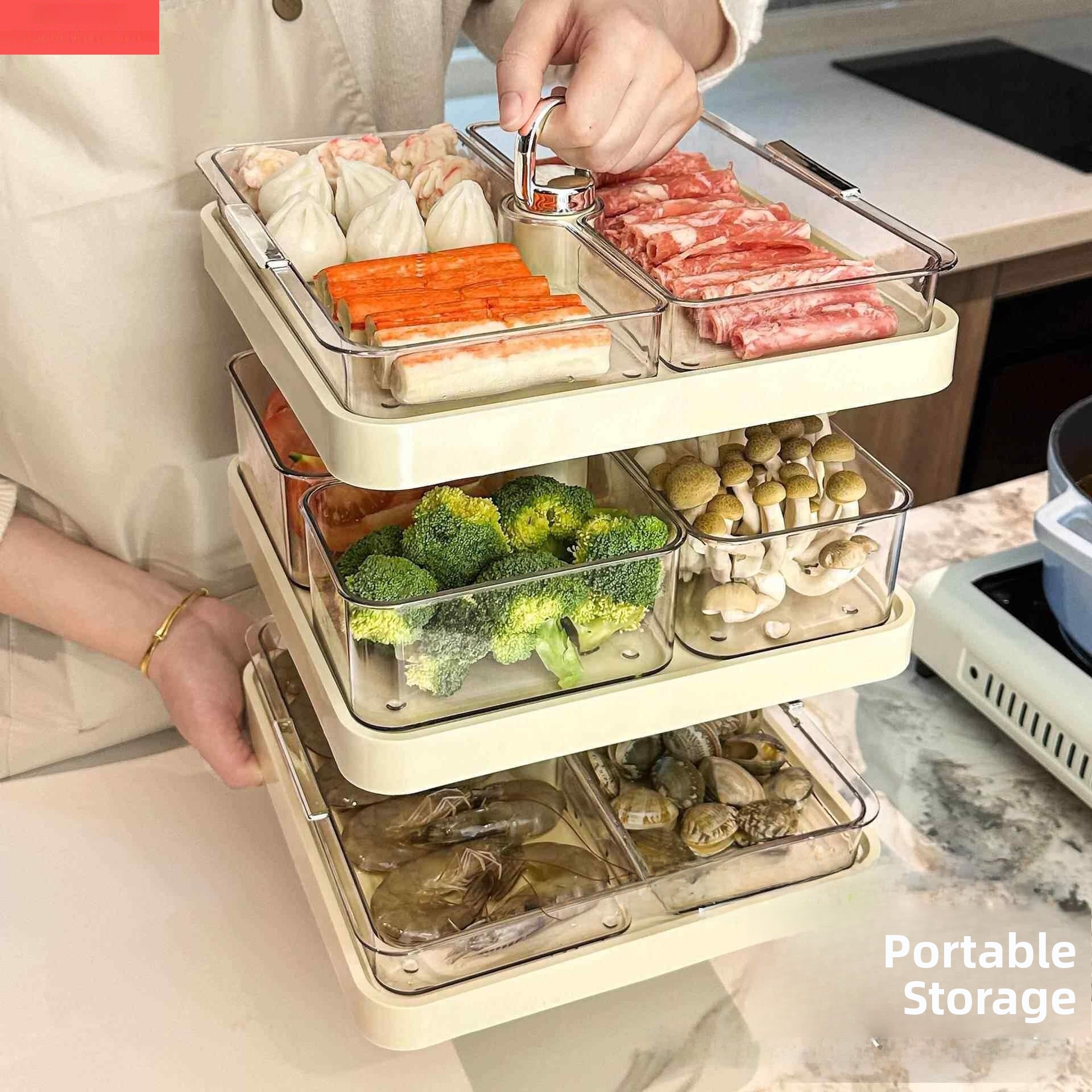 ชั้นวางตะแกรงอเนกประสงค์แบบหมุ - Food Storage And Preparation บทวิจารณ์และราคา