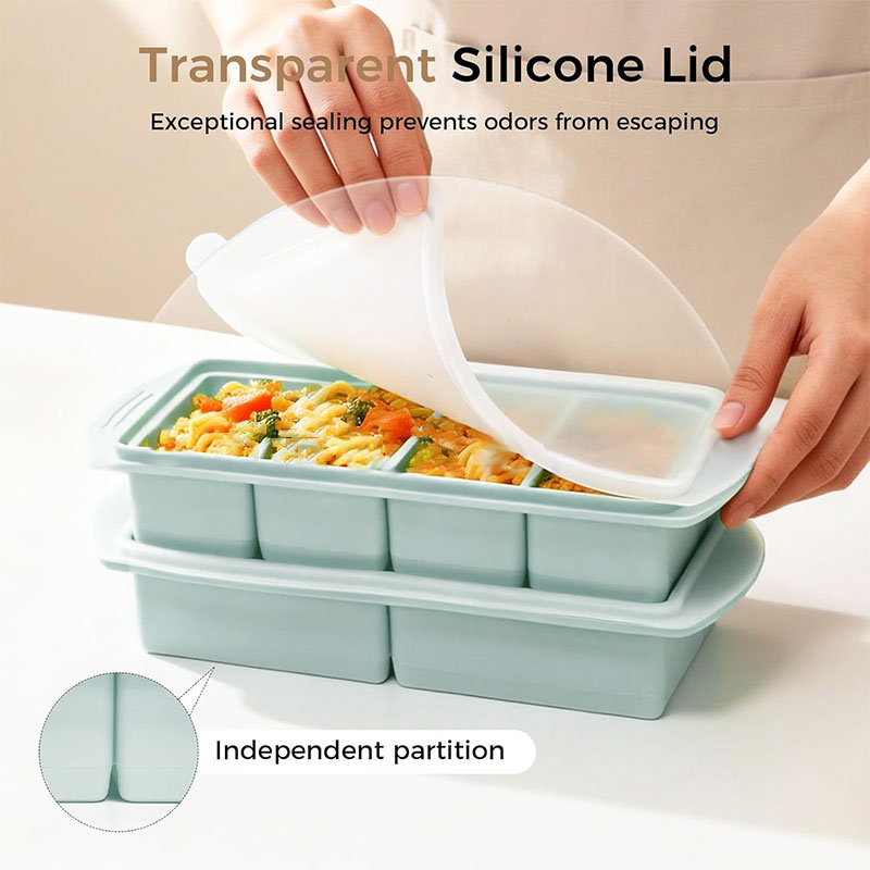 ถาดซิลิโคนสำหรับแช่แข็งพร้อมฝา - Xl Food Storage Containers With Lids บทวิจารณ์และราคา