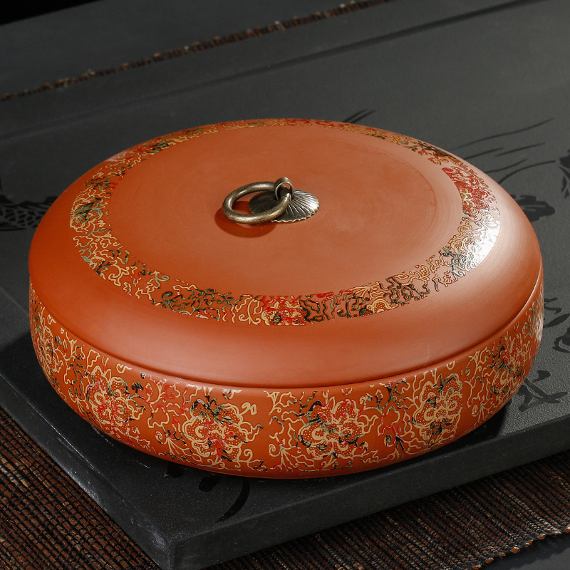 สีม่วงชา Jars รอบชามน้ําตาลกล่ - Food Storage Tank บทวิจารณ์และราคา
