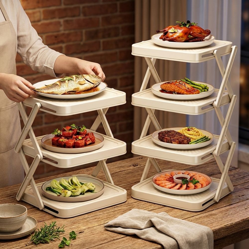 ชั้นวางจานเตรียมอาหาร 3/4 ชั้น - Food Storage And Preparation บทวิจารณ์และราคา