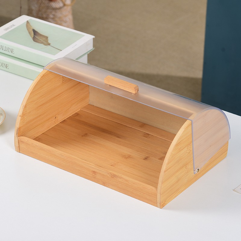 กล่องเก็บขนมปังไม้ไผ่ทรงครึ่งว - Food Storage Technology บทวิจารณ์และราคา