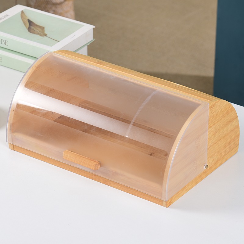 กล่องเก็บขนมปังไม้ไผ่ทรงครึ่งว - Food Storage Technology บทวิจารณ์และราคา