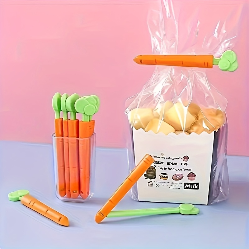 คลิปหนีบอาหารแม่เหล็กรูปแครอท  - Food Storage Plastic Bag บทวิจารณ์และราคา