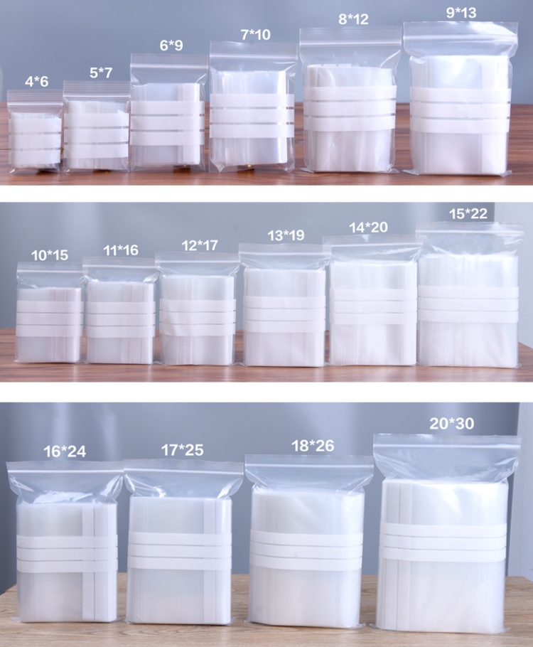 ถุงซิปล็อคใสพลาสติก PE 200 ชิ้ - Food Storage Plastic Bag บทวิจารณ์และราคา