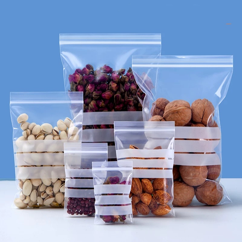ถุงซิปล็อคใสพลาสติก PE 200 ชิ้ - Food Storage Plastic Bag บทวิจารณ์และราคา
