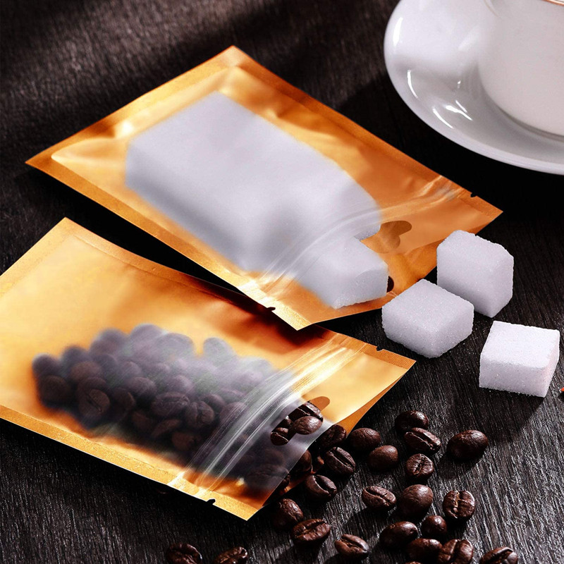 100Pcs Gold Mylar Zip Lock ถุง - Ziploc Food Storage บทวิจารณ์และราคา