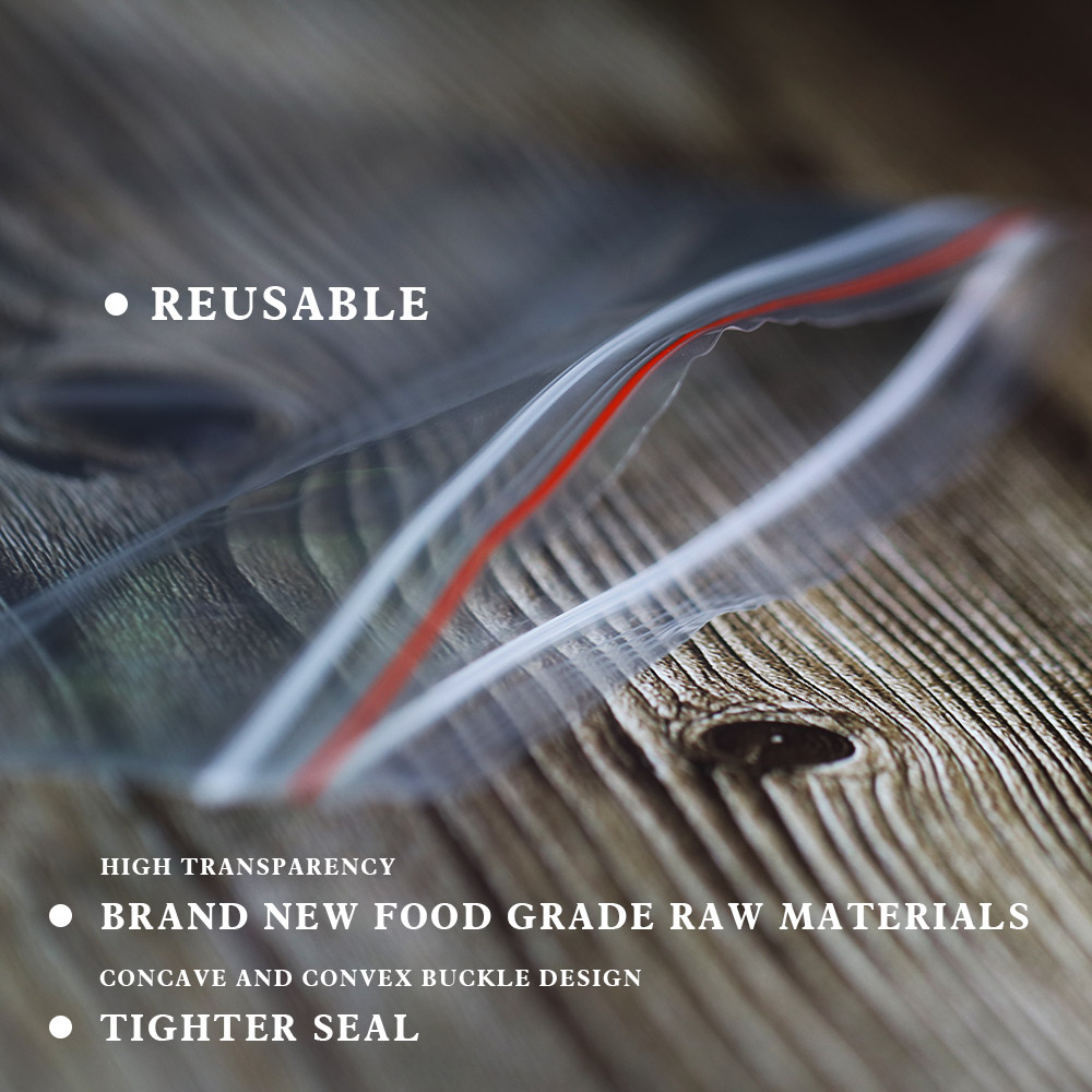 100 ชิ้น/แพ็ค Resealable ซิปล็ - Food Storage Plastic Bag บทวิจารณ์และราคา