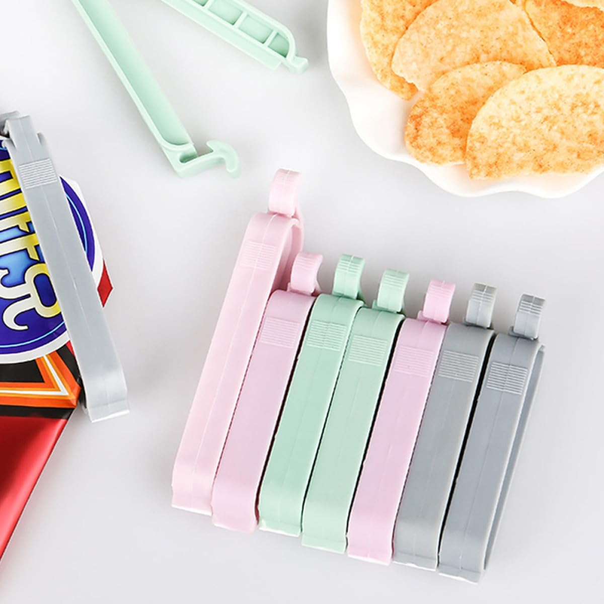 คลิปหนีบถุงพลาสติกหลากสี 12 ชิ - Food Storage Plastic Bag บทวิจารณ์และราคา