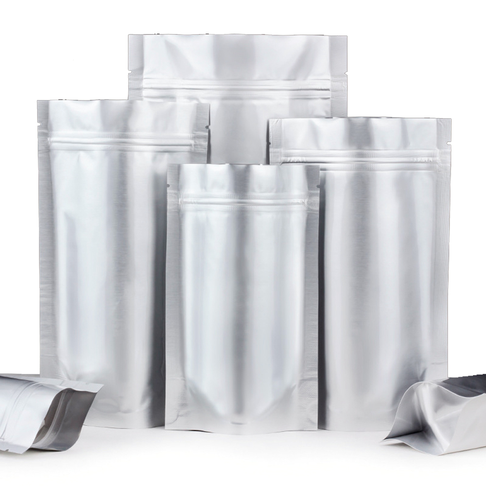 100 ชิ้น Silver Zip Lock Pure  - Ziploc Food Storage บทวิจารณ์และราคา