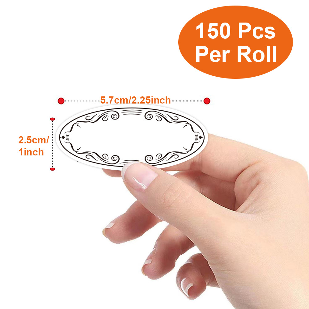 150ชิ้นป้ายบรรจุอาหารทรงวงรีสำ - Food Storage 1 Year บทวิจารณ์และราคา