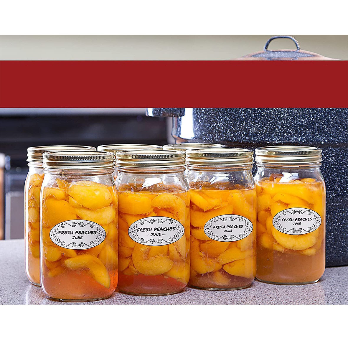 150ชิ้นป้ายบรรจุอาหารทรงวงรีสำ - Food Storage 1 Year บทวิจารณ์และราคา