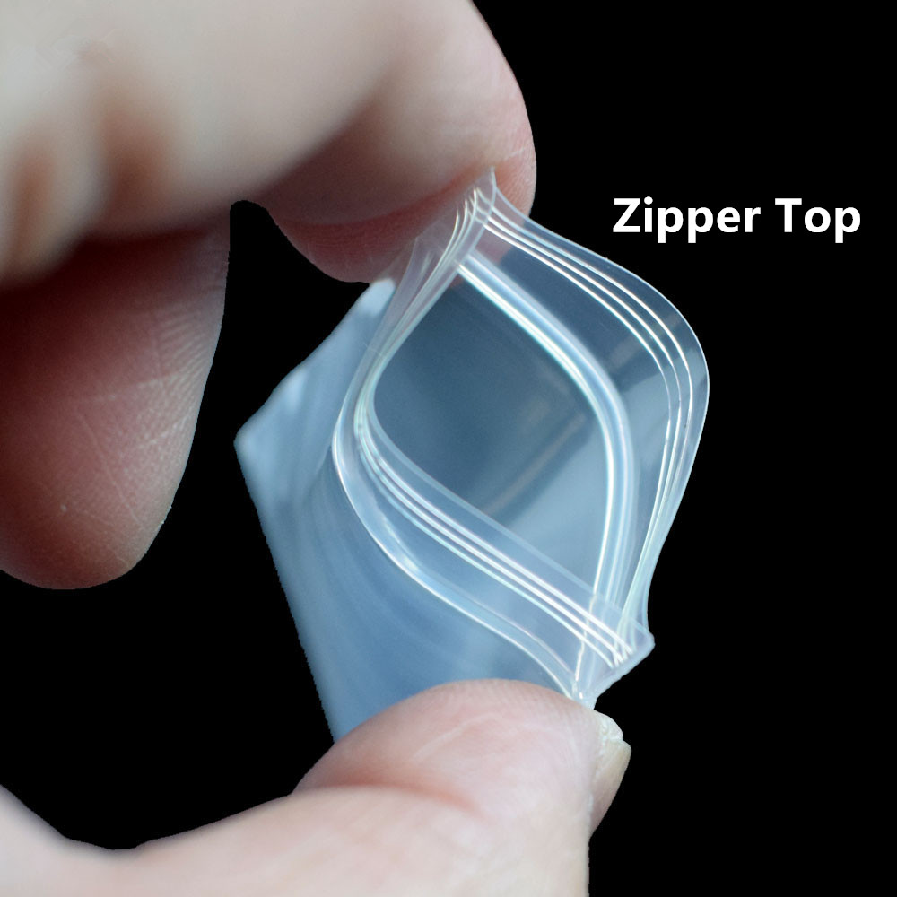100 ชิ้นหนาพิเศษโปร่งใส PE ซิป - Ziploc Food Storage บทวิจารณ์และราคา