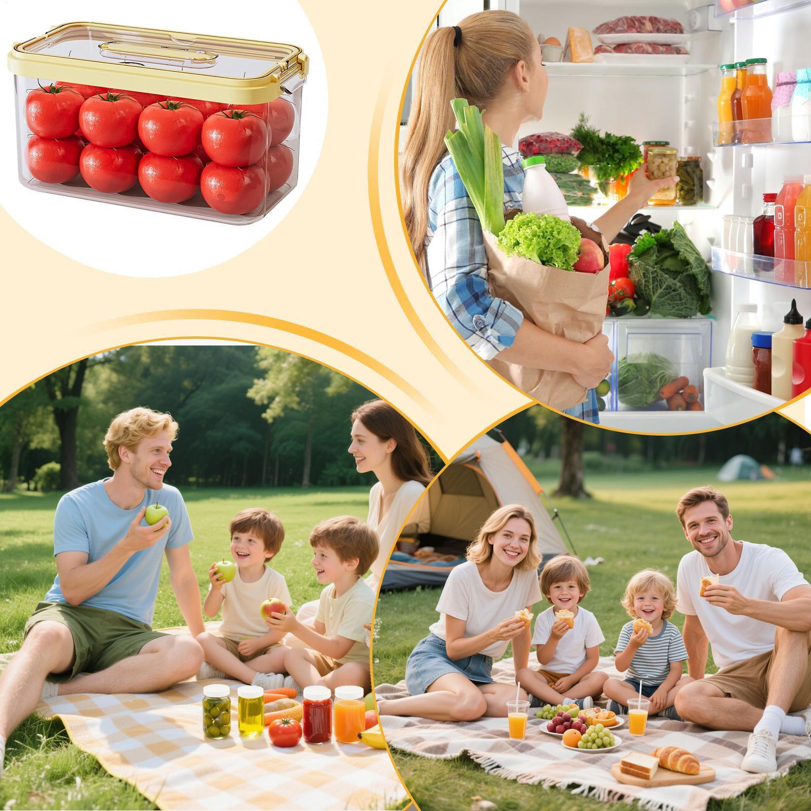 ภาชนะเก็บอาหารในตู้เย็นพร้อมฝา - Food Storage Large บทวิจารณ์และราคา