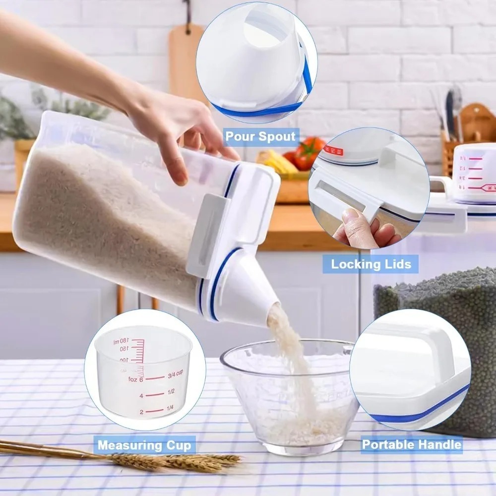 กล่องเก็บอาหารแห้ง ข้าวสาร ปลอ - Food Storage Unit บทวิจารณ์และราคา