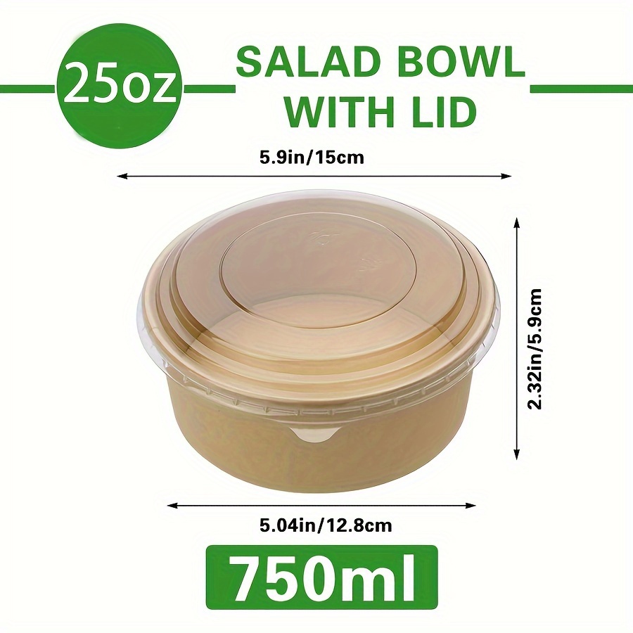 ชามกระดาษขนาด 25 ออนซ์/750 มล. - Food Storage Unit บทวิจารณ์และราคา