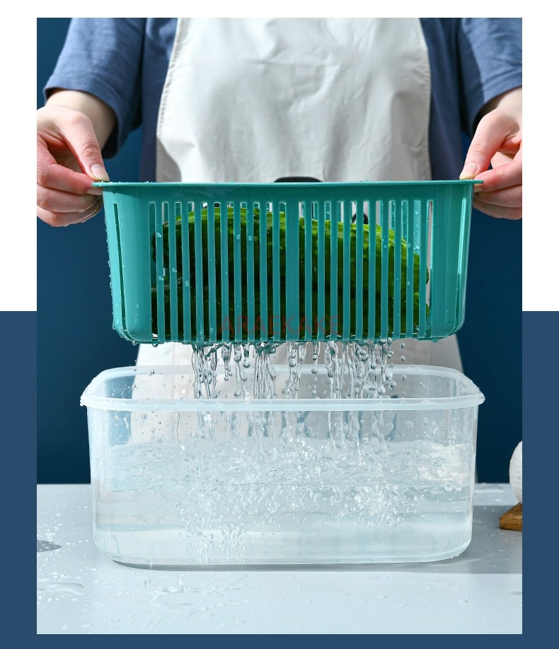 ตะกร้าระบายน้ำขนาดใหญ่สำหรับห้ - Food Storage Large บทวิจารณ์และราคา